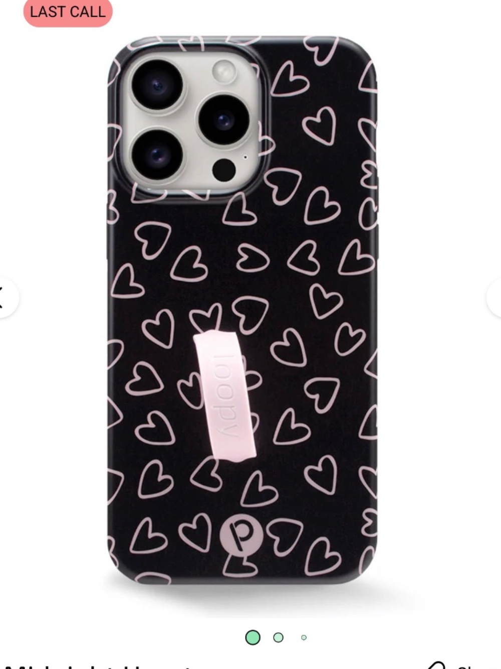 Loopy iPhone 14 Plus Midnight Hearts - Picture 4 of 8